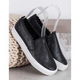 J. Star Slip-On-Sneakers aus Öko-Leder schwarz 1
