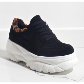 Schwarze Sport-Sneakers aus Öko-Wildleder 7816-Y 1