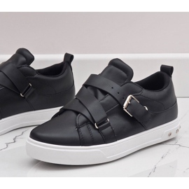 Schwarze Sneaker mit R250-Schnallen 2