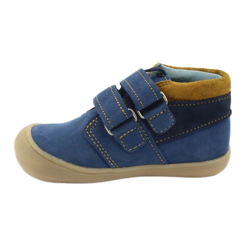 Jungen-Klettstiefel Mazurek 1355, Marineblau/Braun 2