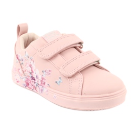 American Club Sneakers mit Klettverschluss Blumen ES11 rot lila blau rosa 1