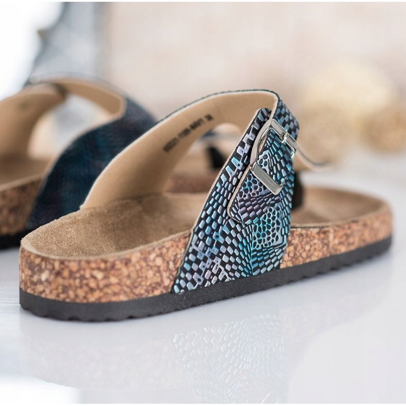 Evento Flip-Flops mit Muster mehrfarbig 1