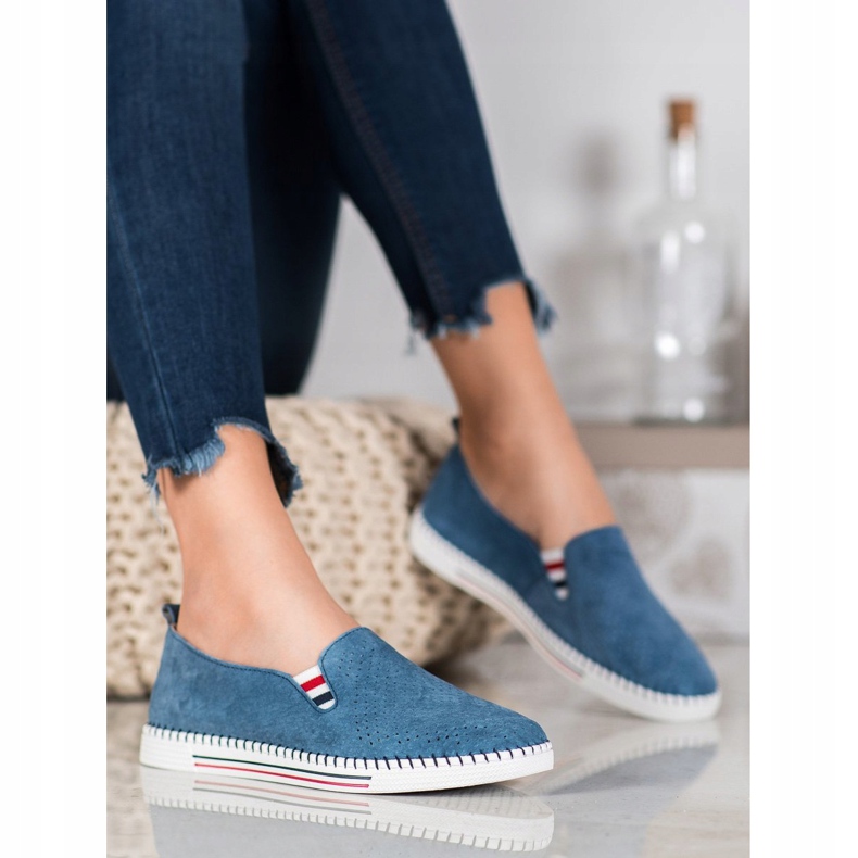 Filippo Marineblaue Ledersneaker 1