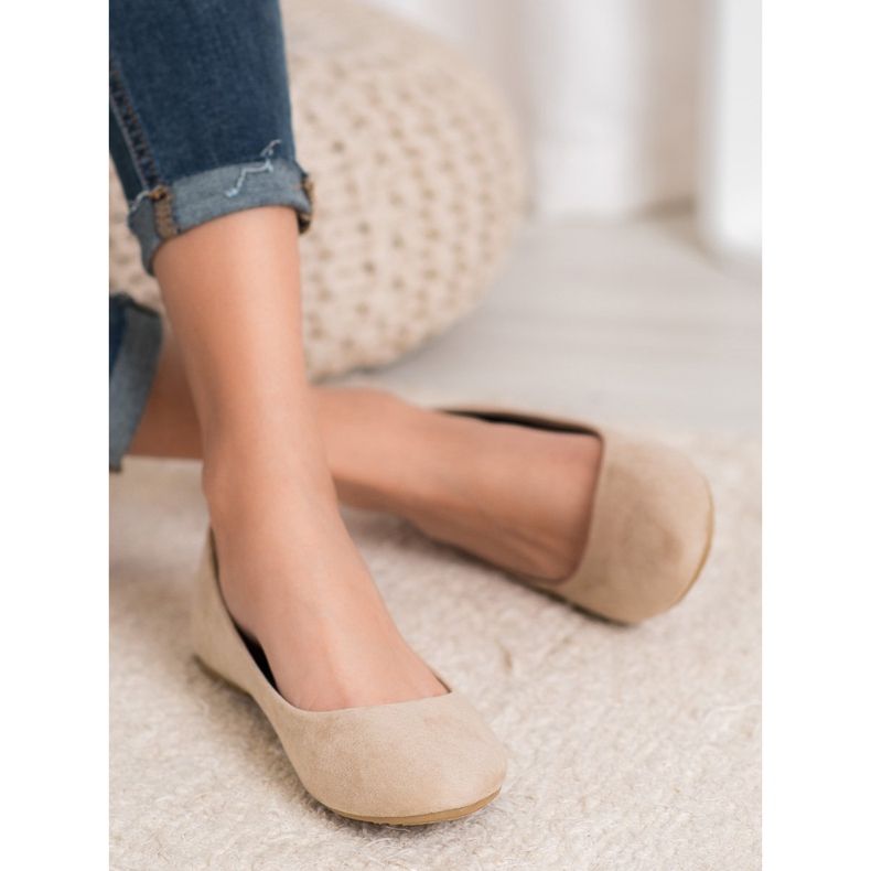 Yes Mile Beige Ballerinas 2