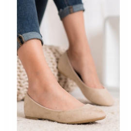Yes Mile Beige Ballerinas 1