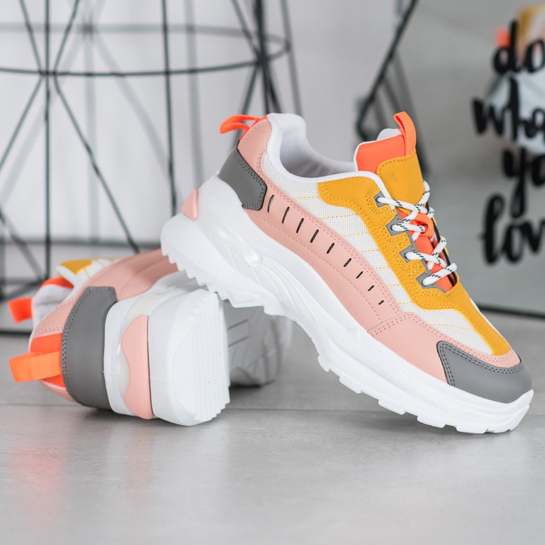 SHELOVET Modische Schuhe auf der Plattform mehrfarbig 1