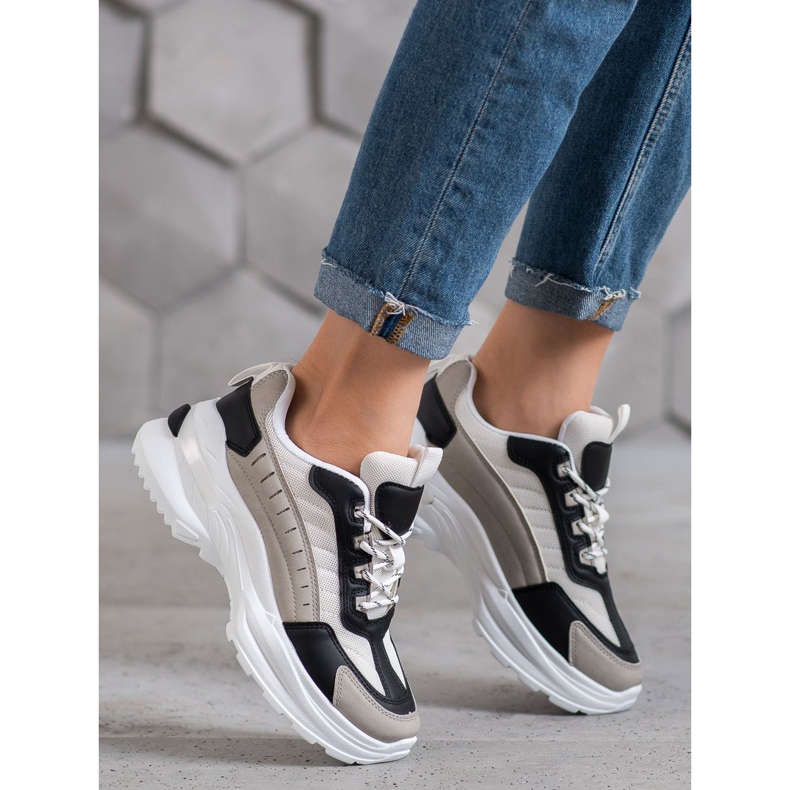 SHELOVET Modische Schuhe auf der Plattform mehrfarbig 2