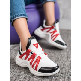 SHELOVET Bequeme Fashion Sneakers weiß mehrfarbig 1