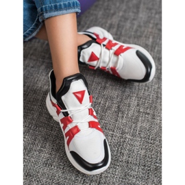 SHELOVET Bequeme Fashion Sneakers weiß mehrfarbig 2