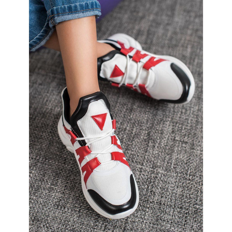 SHELOVET Bequeme Fashion Sneakers weiß mehrfarbig 2