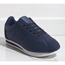 Modische marineblaue Damen Sportschuhe 7-7925B 1