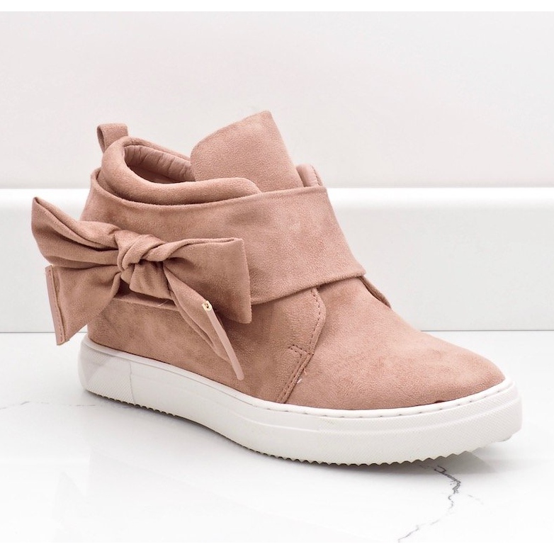 Rosa Wildleder-Sneakers XW37320 1