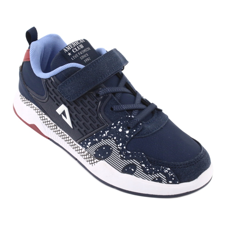 American Club Kindersportschuhe BS03 marineblau weiß 1