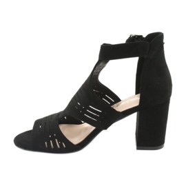 Sergio Leone SK903 Wildledersandalen schwarz 2