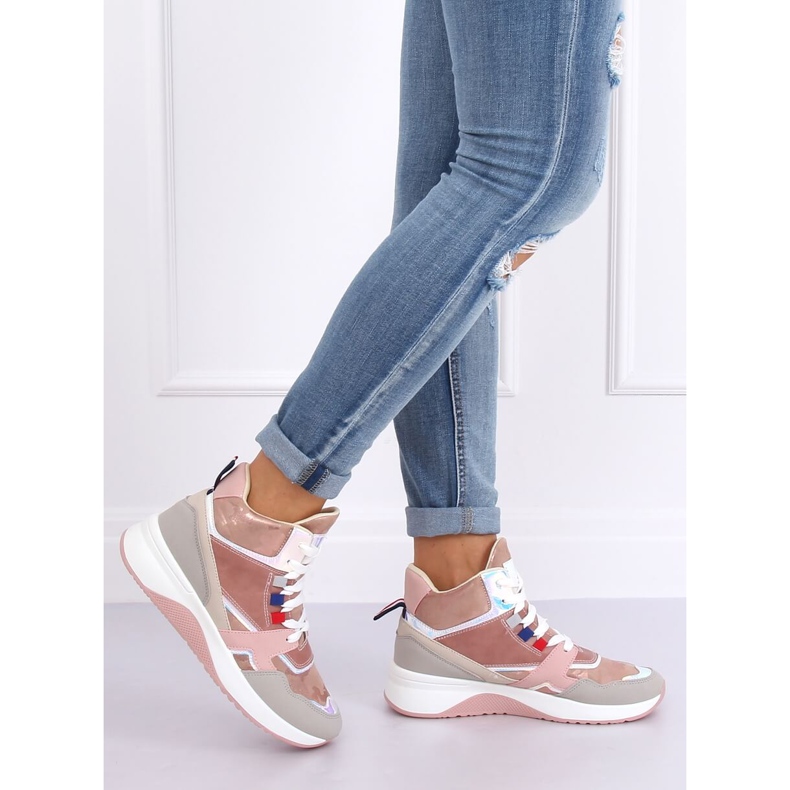 High-Top-Sneaker D20-2 Rosa mehrfarbig 1