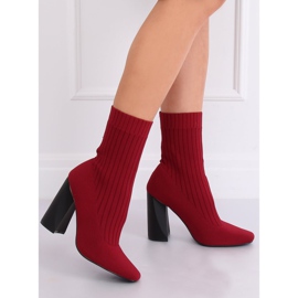 Stiefeletten Socke Schaft burgund X8037 Wine Red - Ii Gat rot 2