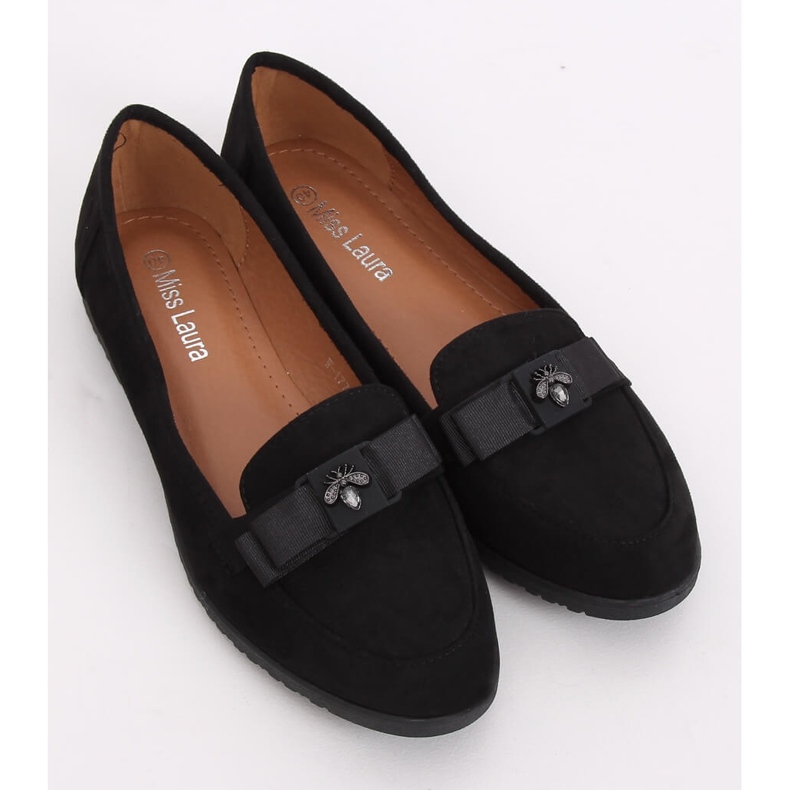 Schwarze Damen-Loafer W-177 Schwarz 2