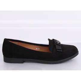 Schwarze Damen-Loafer W-177 Schwarz 1