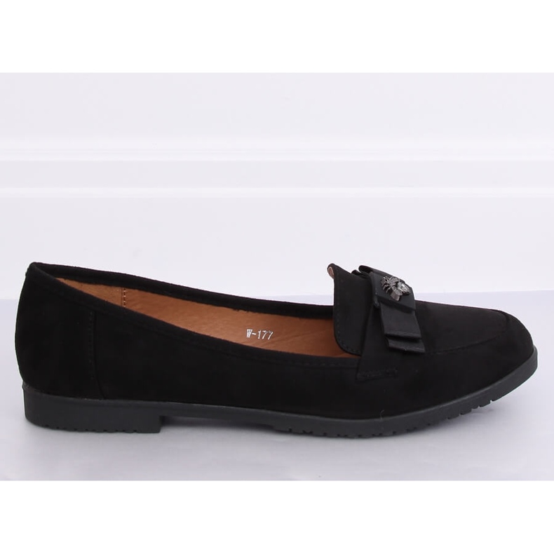 Schwarze Damen-Loafer W-177 Schwarz 1