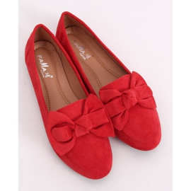 Loafer mit Schleife rot B2028 Rot 1