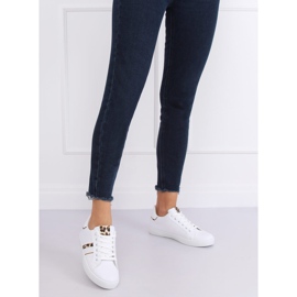 Weiße Damen Sneaker K-388 WHITE / LEOPARD 2