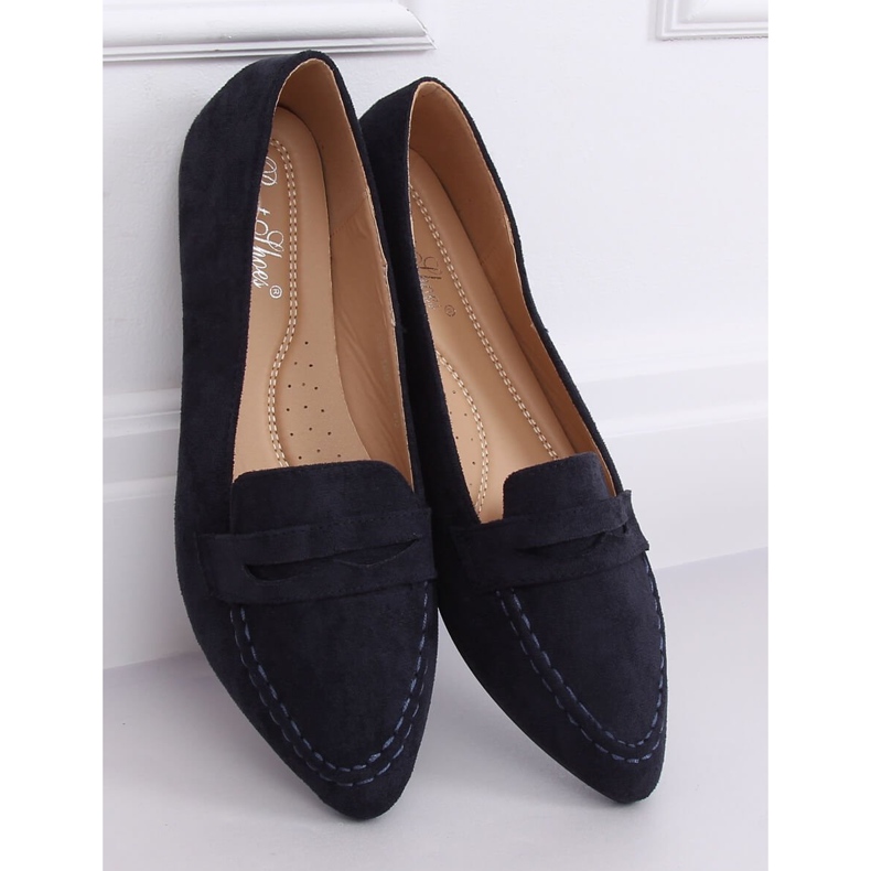 Marineblaue Slipper für Damen CH-1M6 Blau 1