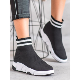 SHELOVET Slipper mit Riemen schwarz 1