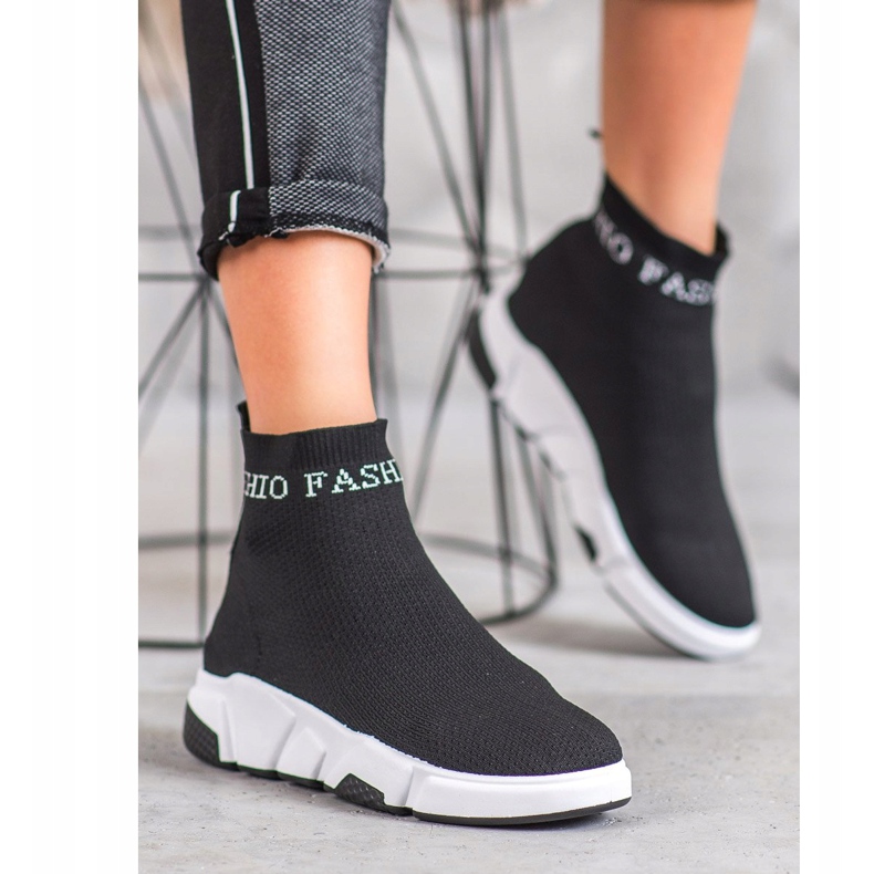 SHELOVET Mode Slip-On Schuhe schwarz 1