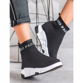 SHELOVET Mode Slip-On Schuhe schwarz 2