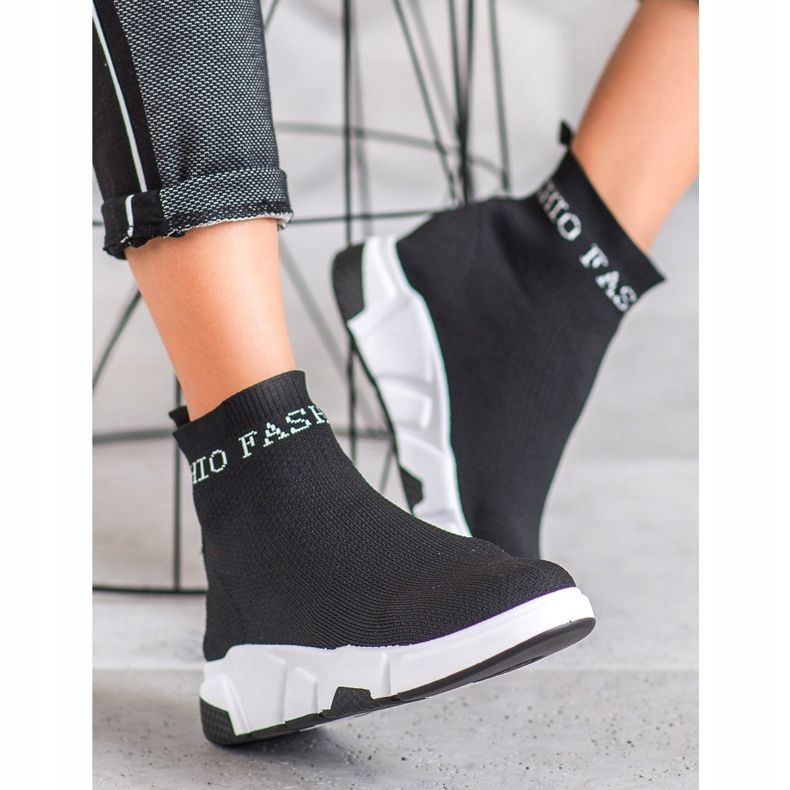 SHELOVET Mode Slip-On Schuhe schwarz 2