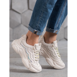 SHELOVET Turnschuhe auf der Plattform braun 1