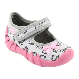 Befado Kinderschuhe 109P198 rosa grau 1