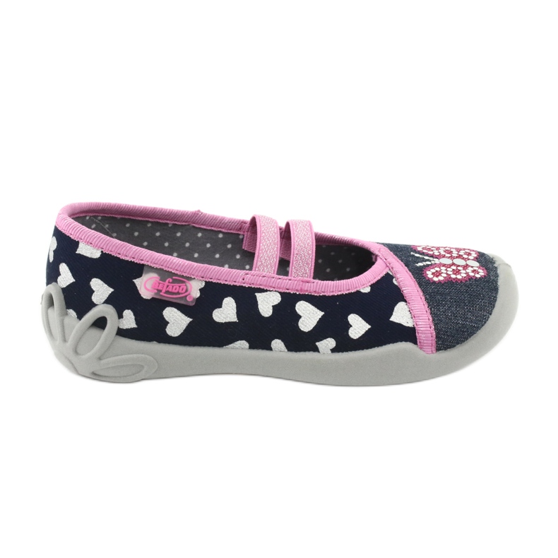 Befado Kinderschuhe 116X268 marineblau rosa 1