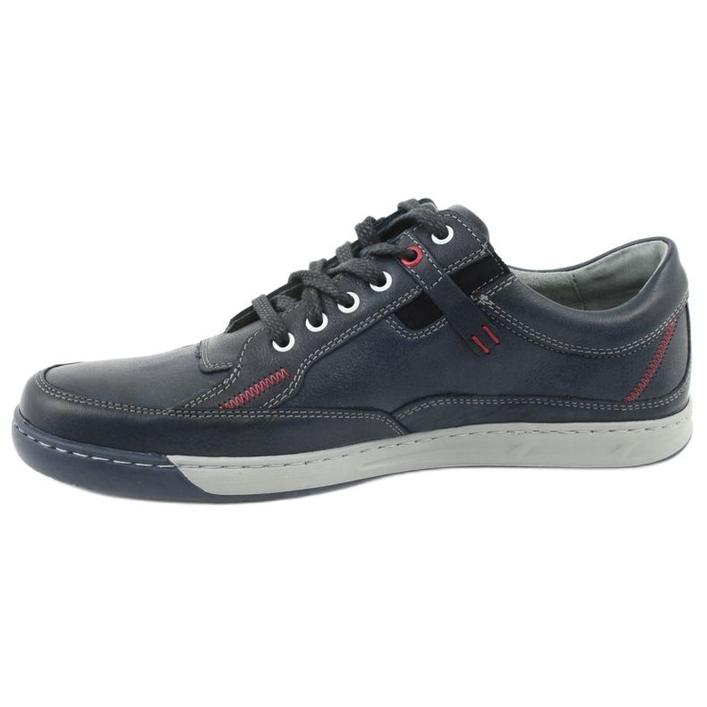 Herren-Sportlederschuhe Riko 835, Marineblau 2