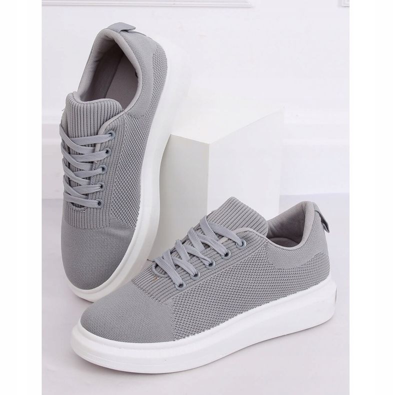 Graue graue Damen-Sneaker LV82P Grau 1