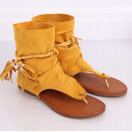 Flip-Flops mit Oberteil Honig SL1011 Gelb 1