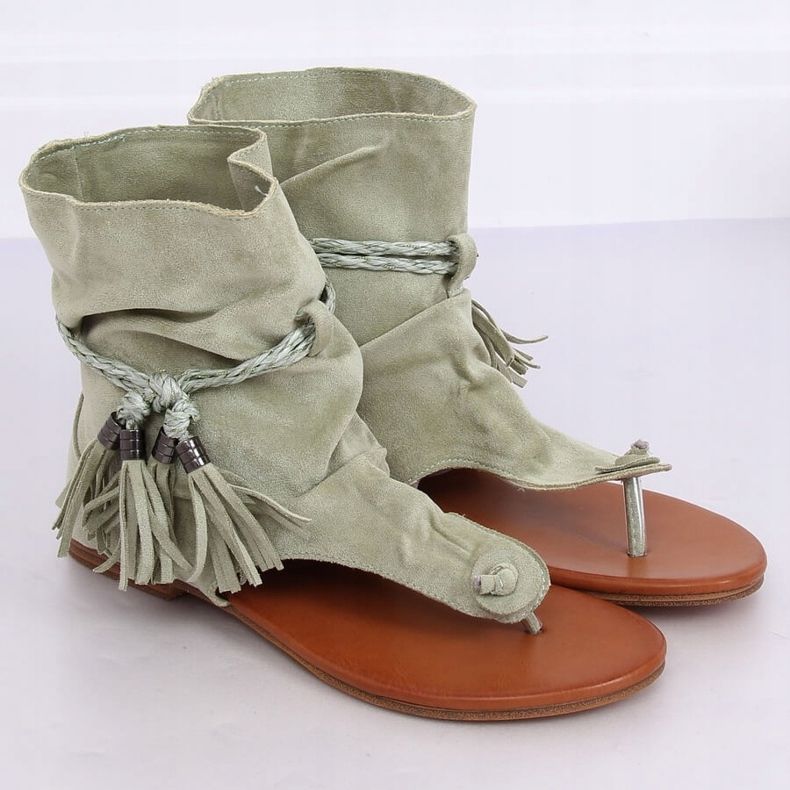 Grüne Flip-Flops mit Schaft SL1011 Grün 1