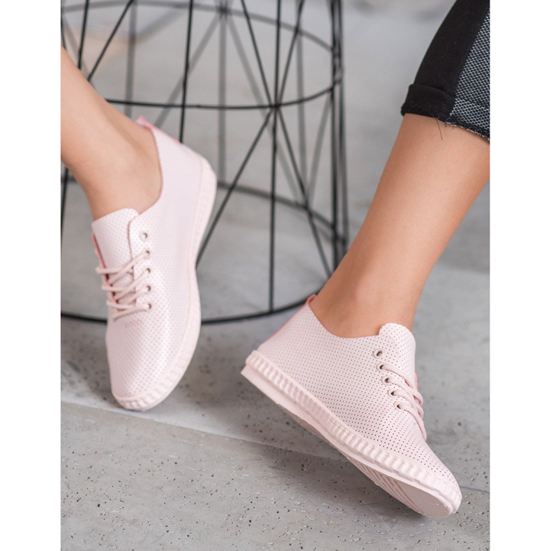 SHELOVET Leichte Puder-Turnschuhe rosa 2