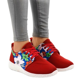 Rote Sportschuhe 623 mehrfarbig 1