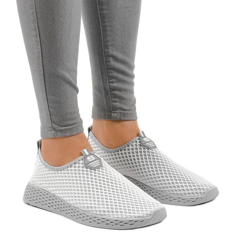 Graue Damen Sportschuhe SJ1890-2 1