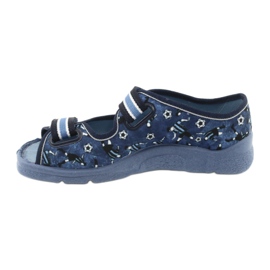 Befado Kinderschuhe 969Y141 weiß navy blau blau 2