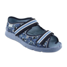 Befado Kinderschuhe 969Y141 weiß marineblau blau 1