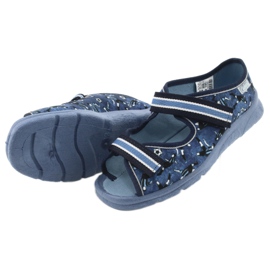 Befado Kinderschuhe 969Y141 weiß marineblau blau 5