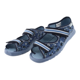 Befado Kinderschuhe 969Y141 weiß navy blau blau 3
