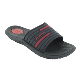 Herren Badeslipper Rider 82735 navy / rot marineblau 1