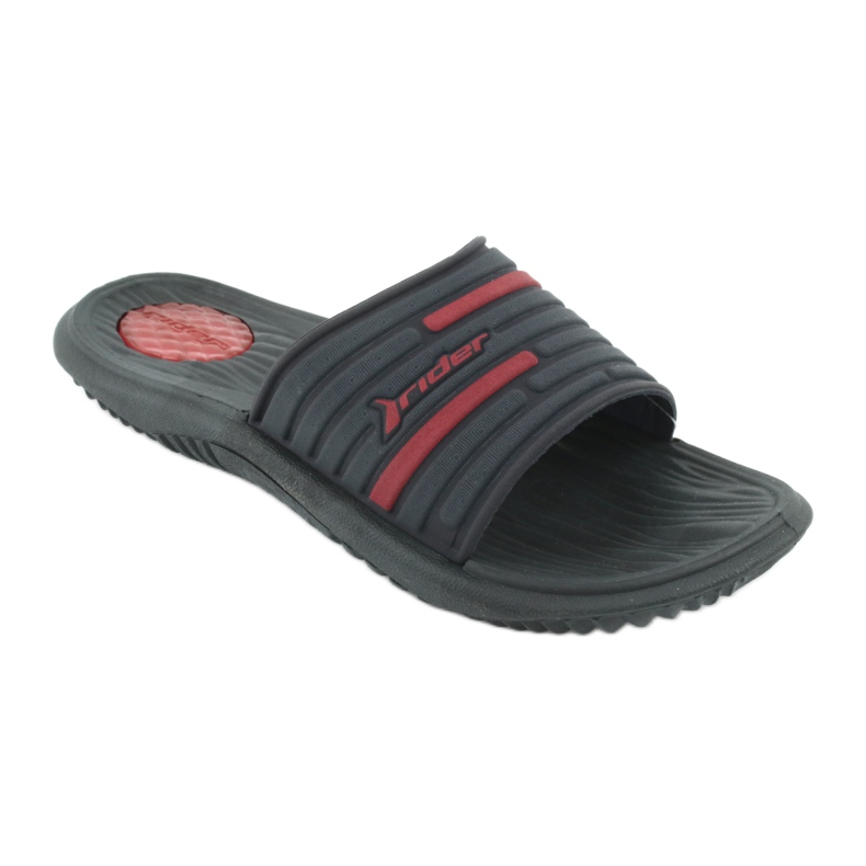 Herren Badeslipper Rider 82735 navy / rot marineblau 1