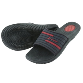 Herren Badeslipper Rider 82735 navy / rot marineblau 3