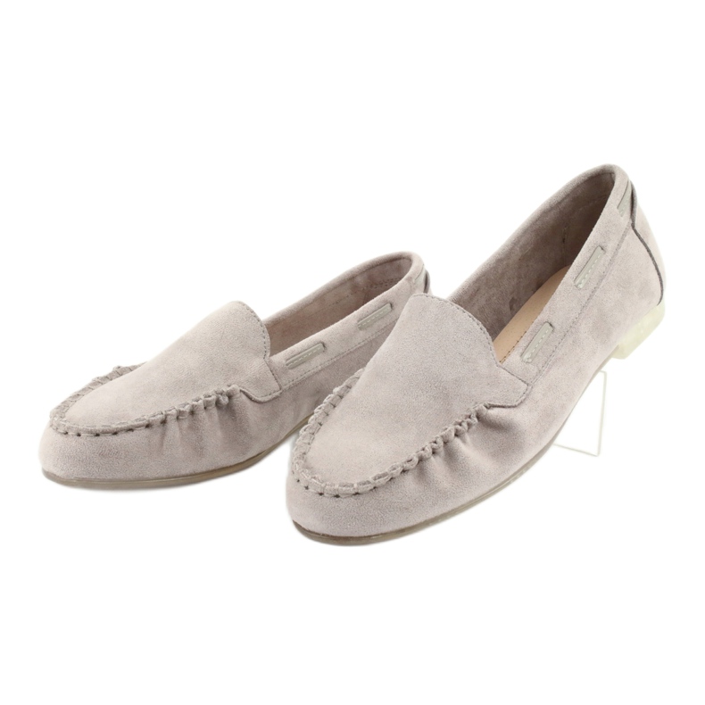 Graue Wildleder-Loafer für Damen Sergio Leone 722 3