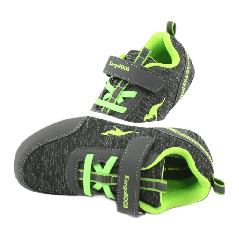 KangaRoos Sport Kinderschuhe 02051 Grau/Grün 5