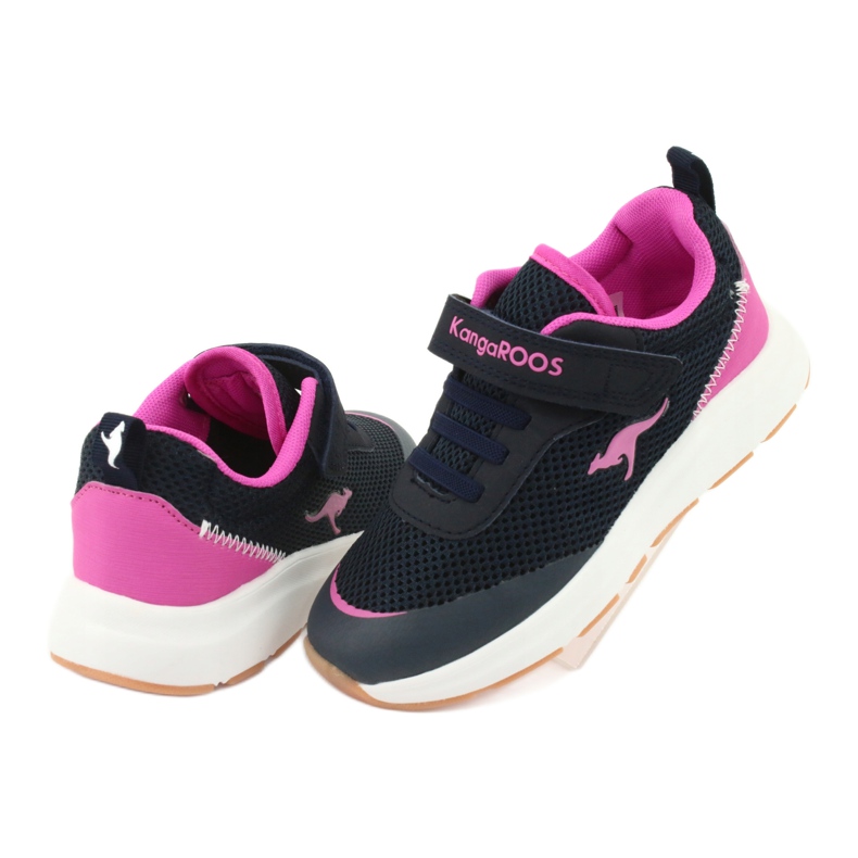 Kangaroos18507 Marine/Pink Sport Kinderschuhe blau 4
